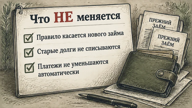 Границы нового правила: прежние долги не списываются и платежи автоматически не уменьшаются